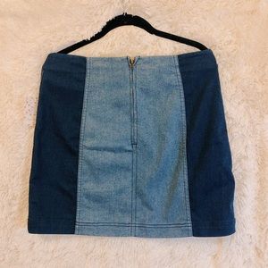 NWT Free People Indigo Wash Mini Skirt size 10